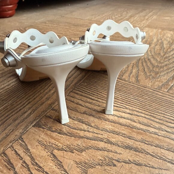 Alexander Wang Riot 85 Stud Strap Sandal White - Picture 5 of 7